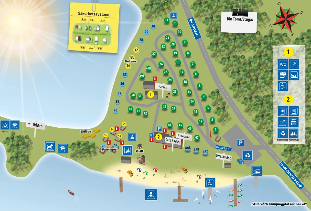 gnosjo strand camping